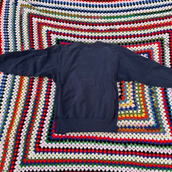 Vintage Champion Reverse Weave Sweatshirt โ Navy โ Embroidered C Logo โ Size XL - Picture 5 of 6